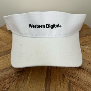Western Digital White Visor Cap – Men’s Branded Sun Visor